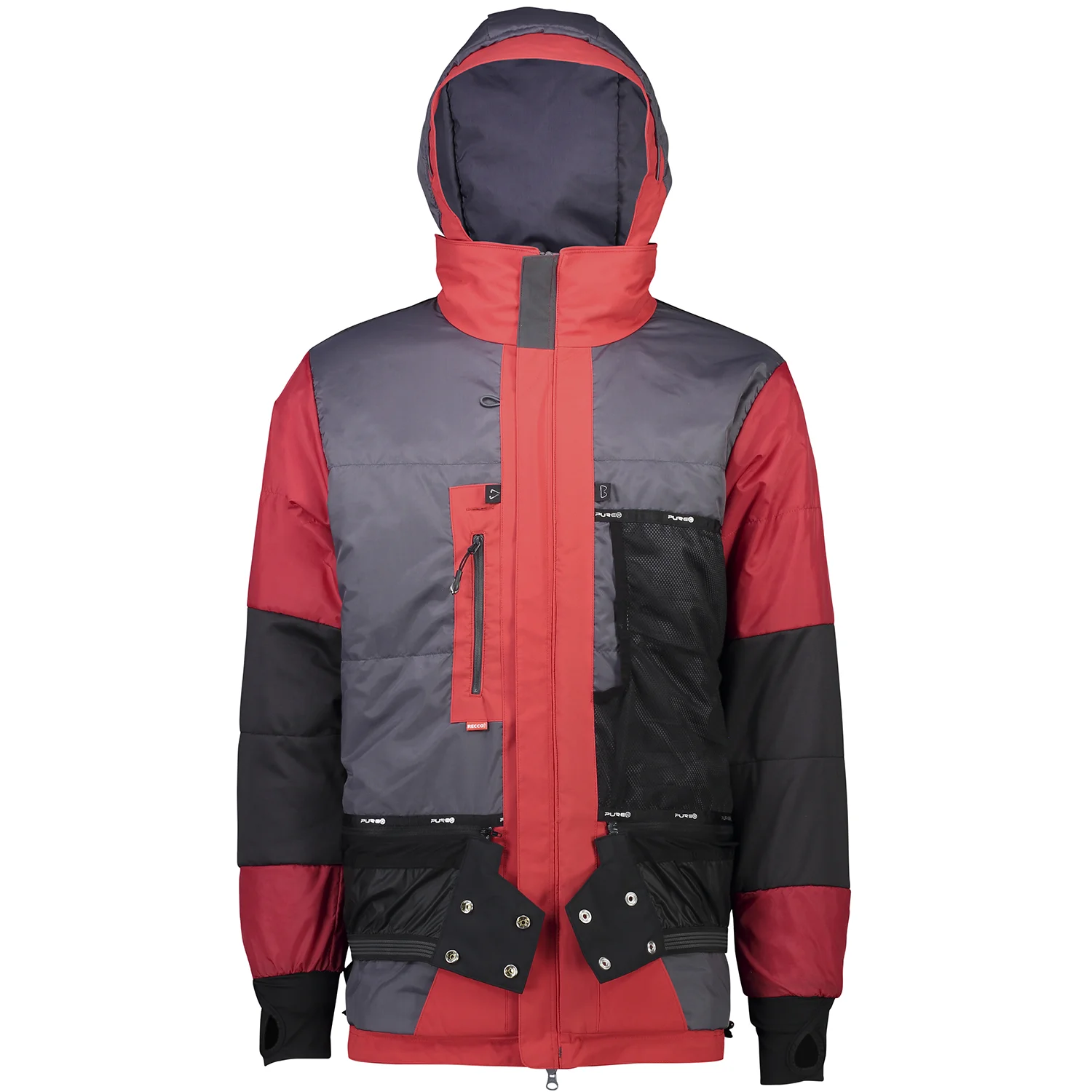 Buy Pure Snow Sapporo Men's Snow Ski Jacket- Black Men's Mens